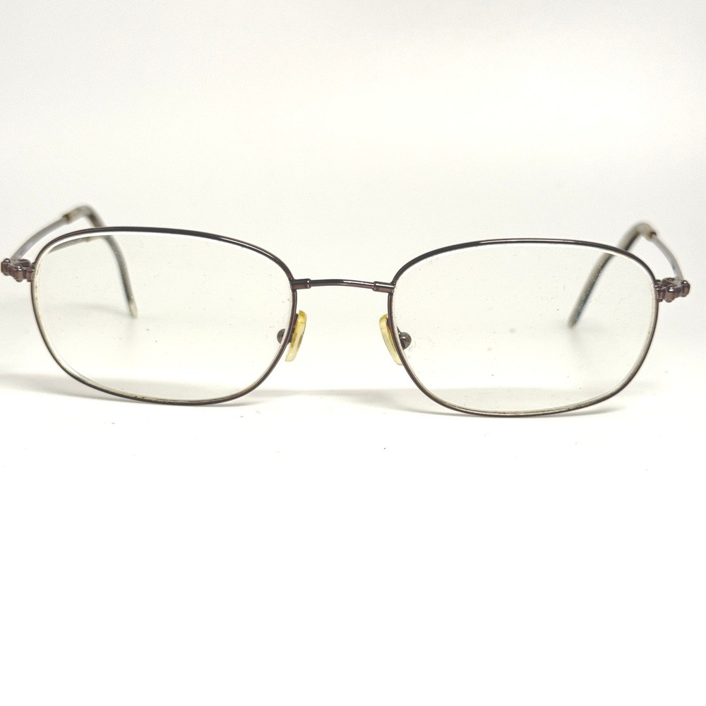 Bulova Dale Titanium Eyeglasses Dark Gunmetal 54-19-135 Oval Full Rim Frames